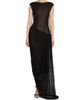 Balmain Women's Sheer Asymmetric Maxi Gown - 3