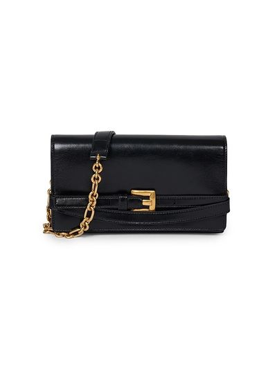 Balmain Women's Shuffle Leather Wallet On Chain Bag
