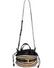 Balmain Women's Shuffle Mini Raffia & Leather Top Handle Bag - 7