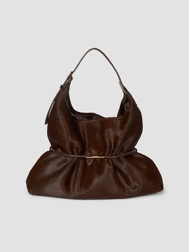 Balmain Women's Sphynx Medium Calf Hair Shoulder Bag