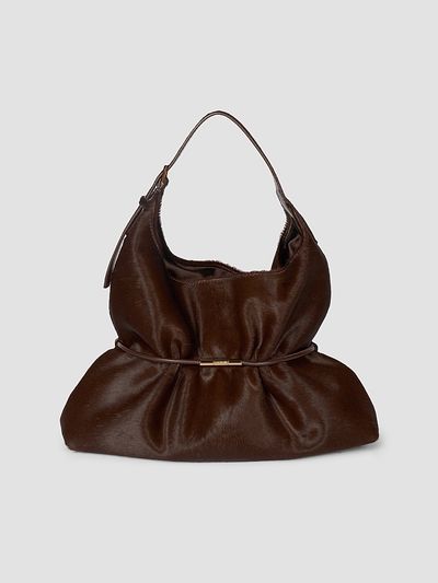Balmain Women's Sphynx Medium Calf Hair Shoulder Bag