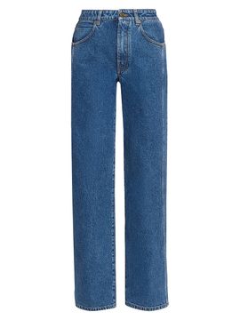 Balmain Women's Straight Mid-Rise Jeans