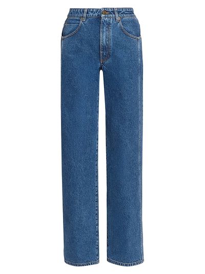 Balmain Women's Straight Mid-Rise Jeans