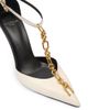 Balmain Women's Sync 95MM Chain-Link & Leather T-Strap Pumps - 5