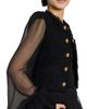 Balmain Women's Tweed Chiffon Sleeve Jacket - 6
