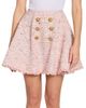 Balmain Women's Tweed Double-Breasted Miniskirt - 3