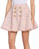 Balmain Women's Tweed Double-Breasted Miniskirt - 4
