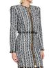 Balmain Women's Tweed Zip Crop Jacket - 4