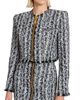 Balmain Women's Tweed Zip Crop Jacket - 6