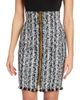 Balmain Women's Tweed Zip Pencil Skirt - 3