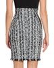 Balmain Women's Tweed Zip Pencil Skirt - 5