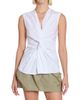 Balmain Women's Twist Cotton Sleeveless Top - 3