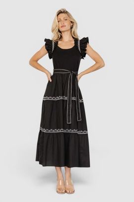 Baltic Børn Baltic Børn Elisa Embroidered Midi Dress