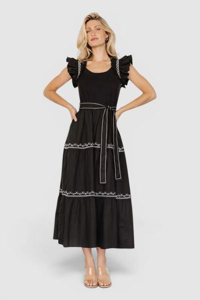 Baltic Børn Baltic Børn Elisa Embroidered Midi Dress