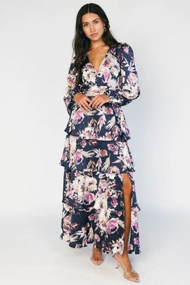Baltic Børn Baltic Børn Montrouge Tiered Satin Dress