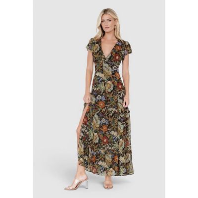 Baltic Børn Baltic Børn Riverwood Deep V Maxi Dress