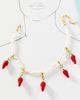Bamboleira Spicy Chili Pearl Charm Necklace - 3
