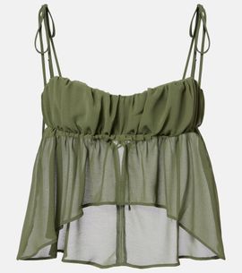 Bananhot Bananhot Adelina asymmetric ruched top