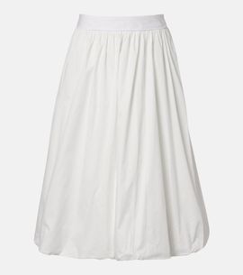 Bananhot Bananhot Alba cotton poplin midi skirt