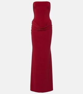 Bananhot Bananhot Elice draped cotton maxi dress