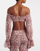 Bananhot Bananhot Elma off-shoulder paisley crop top - 5
