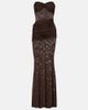 Bananhot Bananhot Erica ruched strapless maxi dress - 1
