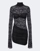 Bananhot Bananhot Francisca ruched lace minidress - 1
