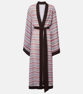 Bananhot Bananhot Jim chevron cotton beach cover-up