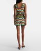 Bananhot Bananhot Kim striped crochet cotton-blend shorts - 3