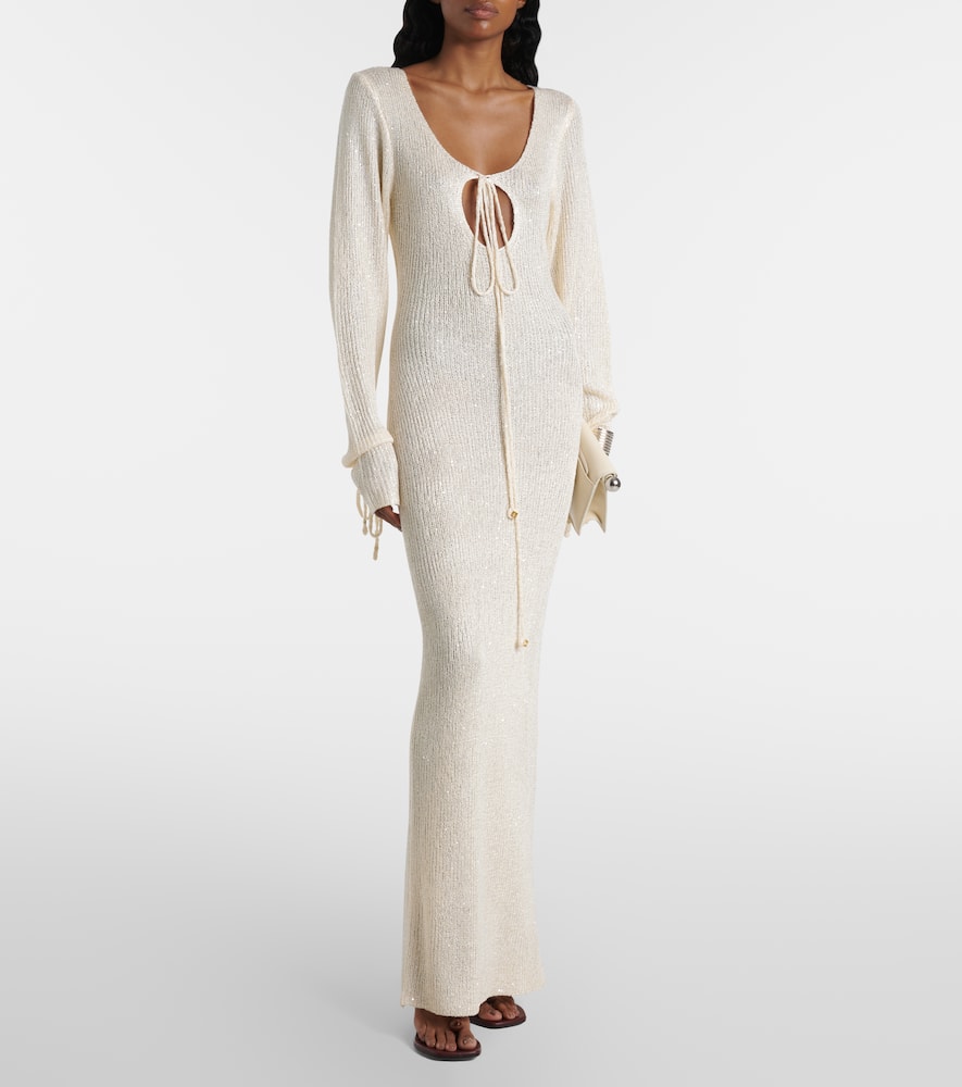Bananhot - Kyle sequined knitted maxi dress