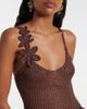 Bananhot Bananhot Maris open-knit lamé minidress - 3