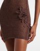 Bananhot Bananhot Maris open-knit lamé minidress - 4