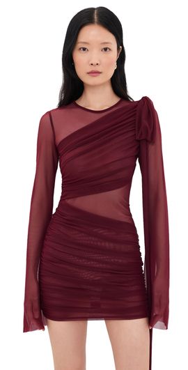 Bananhot Bananhot Marissa Mini Dress Burgundy