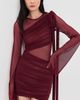 Bananhot Bananhot Marissa Mini Dress Burgundy - 2