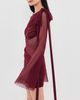 Bananhot Bananhot Marissa Mini Dress Burgundy - 4