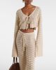 Bananhot Bananhot Miana open-knit cotton-blend crop top - 2