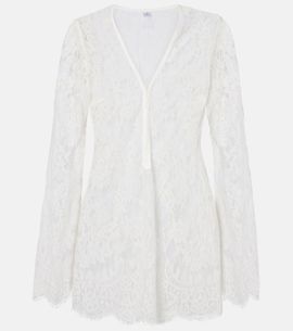 Bananhot Bananhot Millie lace cotton-blend minidress