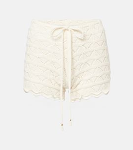 Bananhot Bananhot Mina crochet cotton-blend shorts