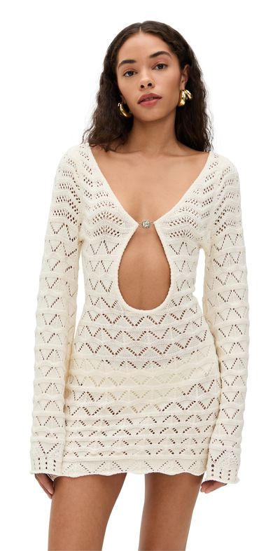 bananhot rey striped crochet beach dress Style-Color-Dim:ADAE213612_AA201_M