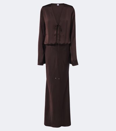 Bananhot Bananhot Nema satin maxi dress