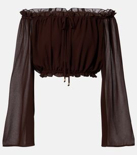 Bananhot Bananhot Ora off-shoulder crop top