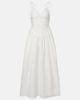 Bananhot Bananhot Paloma lace-trimmed cotton poplin maxi dress - 1