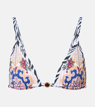 Bananhot Bananhot Pracy embellished printed bikini top