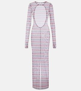 Bananhot Bananhot Renne printed cotton maxi dress