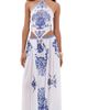 Bananhot Bananhot Riley Maxi Dress Blue Matera - 1