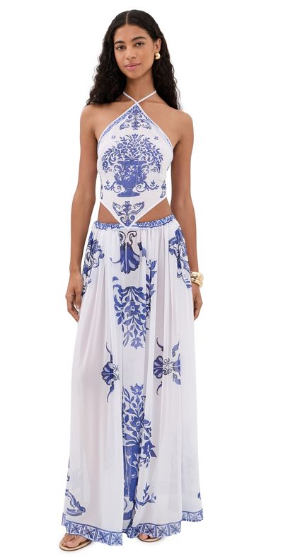 Bananhot Bananhot Riley Maxi Dress Blue Matera