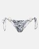 Bananhot Bananhot Ring-detail zebra-print bikini bottoms - 1