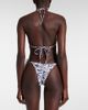 Bananhot Bananhot Ring-detail zebra-print bikini bottoms - 3