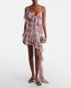 Bananhot Bananhot Zoe floral ruffled asymmetric minidress - 2