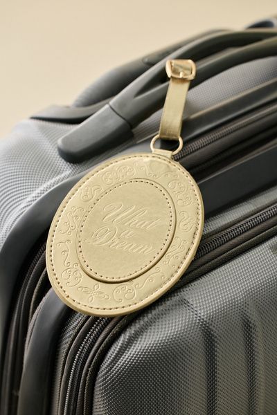 ban.do ban. do Locket Shaped Luggage Tag Set in Gold at Urban Outfitters